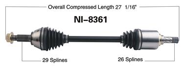 CV Axle Shaft SA NI-8361