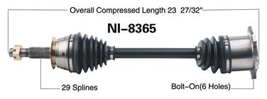 CV Axle Shaft SA NI-8365