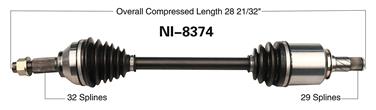 CV Axle Shaft SA NI-8374