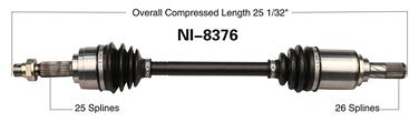 CV Axle Shaft SA NI-8376