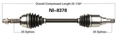 CV Axle Shaft SA NI-8378