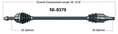 CV Axle Shaft SA NI-8379