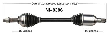 CV Axle Shaft SA NI-8386