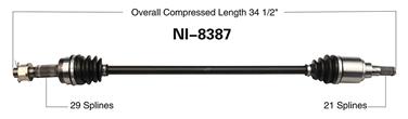 CV Axle Shaft SA NI-8387