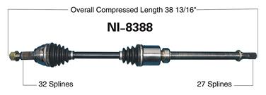 CV Axle Shaft SA NI-8388