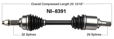 CV Axle Shaft SA NI-8391