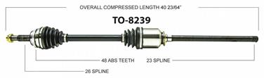 CV Axle Shaft SA TO-8239