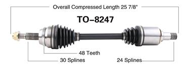 CV Axle Shaft SA TO-8247