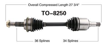 CV Axle Shaft SA TO-8250