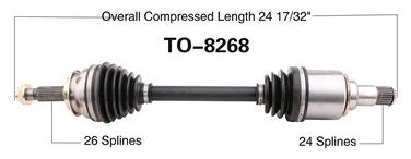 CV Axle Shaft SA TO-8268