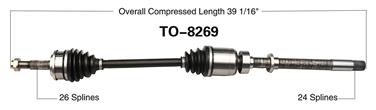 CV Axle Shaft SA TO-8269