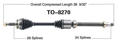 CV Axle Shaft SA TO-8270