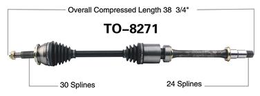 CV Axle Shaft SA TO-8271