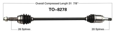 CV Axle Shaft SA TO-8278