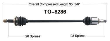 CV Axle Shaft SA TO-8286