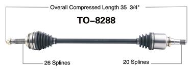 CV Axle Shaft SA TO-8288