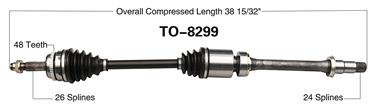 CV Axle Shaft SA TO-8299