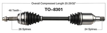 CV Axle Shaft SA TO-8301