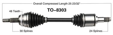 CV Axle Shaft SA TO-8303