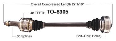 CV Axle Shaft SA TO-8305