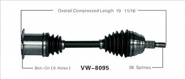 CV Axle Shaft SA VW-8095