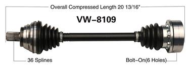 CV Axle Shaft SA VW-8109