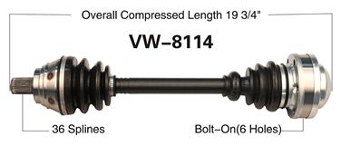 CV Axle Shaft SA VW-8114