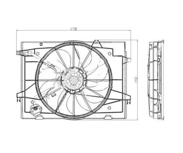 Dual Radiator and Condenser Fan Assembly TY 621030