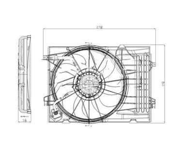 Dual Radiator and Condenser Fan Assembly TY 621050