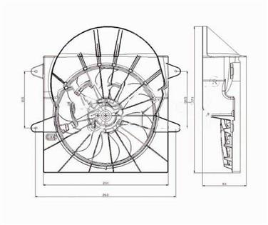 Dual Radiator and Condenser Fan Assembly TY 621220