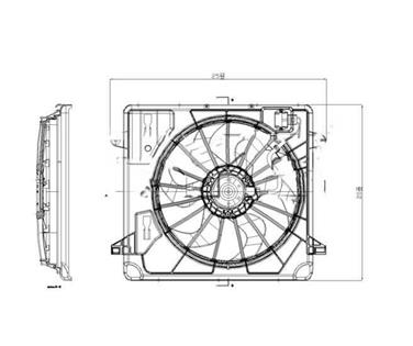 Dual Radiator and Condenser Fan Assembly TY 621680