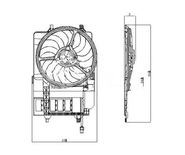 Dual Radiator and Condenser Fan Assembly TY 621980