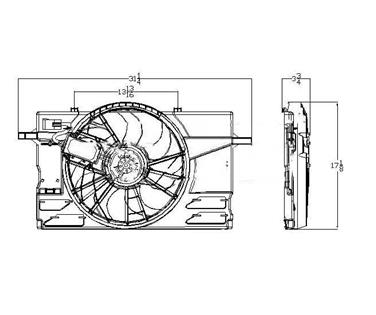 Dual Radiator and Condenser Fan Assembly TY 622090