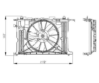 Dual Radiator and Condenser Fan Assembly TY 622130