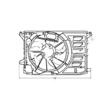 Dual Radiator and Condenser Fan Assembly TY 623020