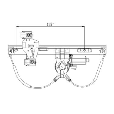 Power Window Motor and Regulator Assembly TY 660510