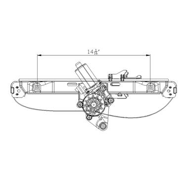 Power Window Motor and Regulator Assembly TY 660512