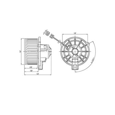 HVAC Blower Motor TY 700286