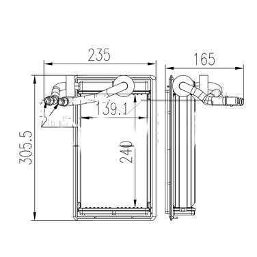 HVAC Heater Core TY 96114