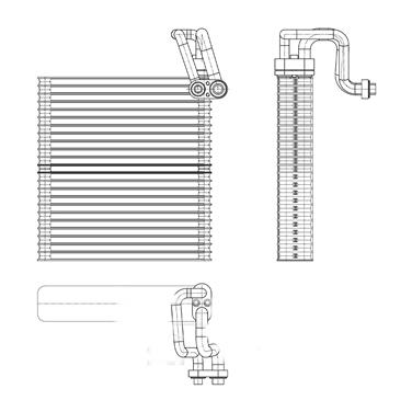 A/C Evaporator Core TY 97164