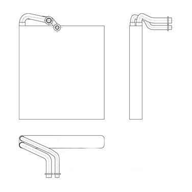 A/C Evaporator Core TY 97166