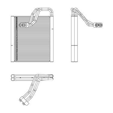 A/C Evaporator Core TY 97195