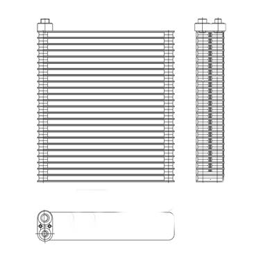 A/C Evaporator Core TY 97196