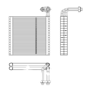 A/C Evaporator Core TY 97199