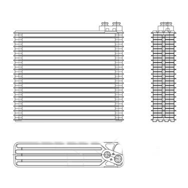 A/C Evaporator Core TY 97201