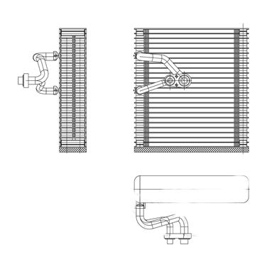 A/C Evaporator Core TY 97207