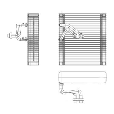 A/C Evaporator Core TY 97211