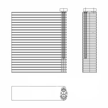 A/C Evaporator Core TY 97215