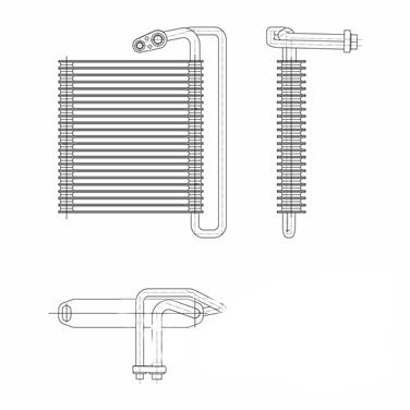 A/C Evaporator Core TY 97220