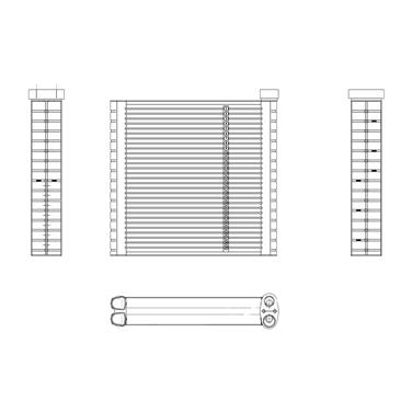 A/C Evaporator Core TY 97254